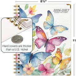 Excello Brands 2026-2027 14-Month Academic Hardcover Weekly/Monthly Fashion Planner, 8-1/2