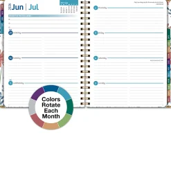 Excello Brands 2026-2027 14-Month Academic Hardcover Weekly/Monthly Fashion Planner, 8-1/2