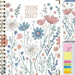 Excello Brands 2026-2027 14-Month Academic Hardcover Weekly/Monthly Fashion Planner, 8-1/2