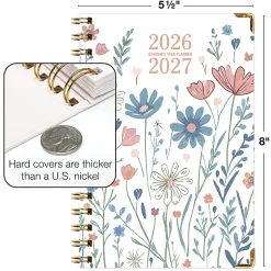 2026-2027 Excello Brands 14-Month Academic Year Hardcover Weekly/Monthly Fashion Planner, 5-1/2