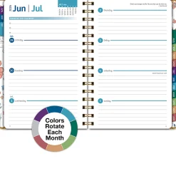 2026-2027 Excello Brands 14-Month Academic Year Hardcover Weekly/Monthly Fashion Planner, 5-1/2