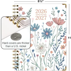 Excello Brands 2026-2027 14-Month Academic Hardcover Weekly/Monthly Fashion Planner, 8-1/2