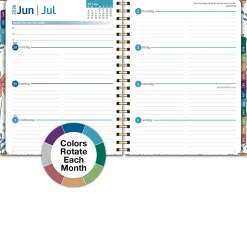 Excello Brands 2026-2027 14-Month Academic Hardcover Weekly/Monthly Fashion Planner, 8-1/2