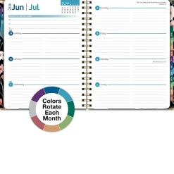 2026-2027 Excello Brands 14-Month Academic Year Hardcover Weekly/Monthly Fashion Planner, 8-1/2