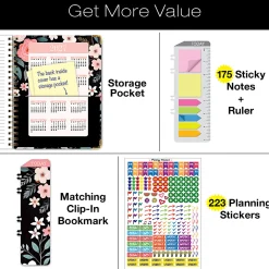 2026-2027 Excello Brands 14-Month Academic Year Hardcover Weekly/Monthly Fashion Planner, 8-1/2