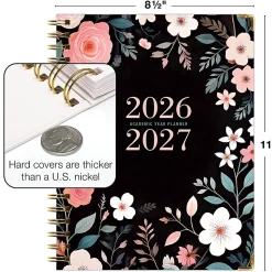 2026-2027 Excello Brands 14-Month Academic Year Hardcover Weekly/Monthly Fashion Planner, 8-1/2