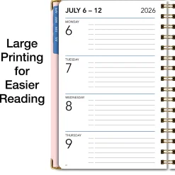 2026-2027 Excello Brands 15-Month Weekly/Monthly Academic Year Large Print Planner, 5” x 8