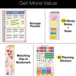 2026-2027 Excello Brands 15-Month Weekly/Monthly Academic Year Large Print Planner, 5” x 8