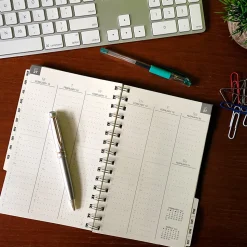 2026-2027 Excello Brands 14-Month Weekly/Monthly Academic Year Essential Planner, 5” x 8", Clear Frosted, May To June, Total Qty 1