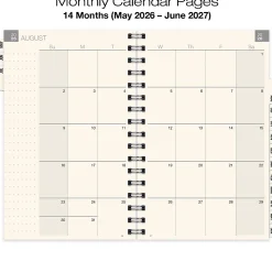 2026-2027 Excello Brands 14-Month Weekly/Monthly Academic Year Essential Planner, 5” x 8