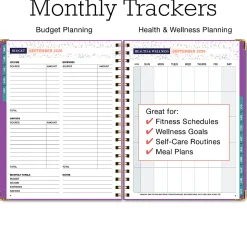 2026-2027 Excello Brands 14-Month Weekly/Monthly Academic Year Family Planner, 8-1/2