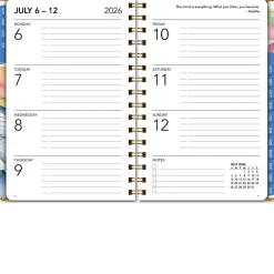 2026-2027 Excello Brands 15-Month Weekly/Monthly Academic Year Large Print Planner, 5” x 8