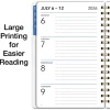 2026-2027 Excello Brands 15-Month Weekly/Monthly Academic Year Large Print Planner, 5” x 8", Teal Floral, May To June, Total Qty 1