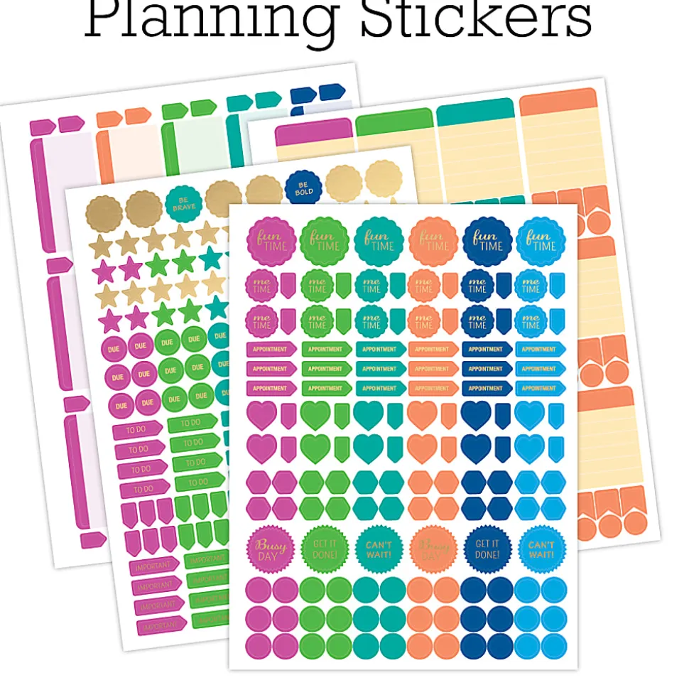 2026-2027 Excello Brands 14-Month Weekly/Monthly Academic Year Deluxe Planner, 8-1/2” x 11", Black Floral Pink, May To June, Total Qty 1