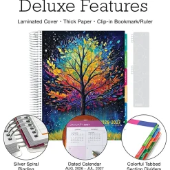 2026-2027 Excello Brands Weekly/Monthly Academic Year Deluxe Teacher Planner, 8-1/2