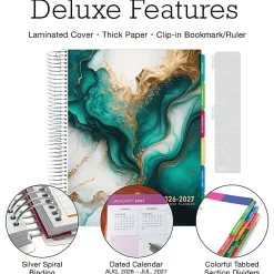 2026-2027 Excello Brands Weekly/Monthly Academic Year Deluxe Teacher Planner, 8-1/2