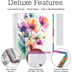 2026-2027 Excello Brands Weekly/Monthly Academic Year Deluxe Teacher Planner, 8-1/2
