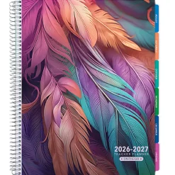 2026-2027 Excello Brands Weekly/Monthly Academic Year Teacher Planner, 8-1/2" x 11", Pastel Peacock, August To July, Total Qty 1