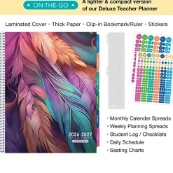 2026-2027 Excello Brands Weekly/Monthly Academic Year Teacher Planner, 8-1/2