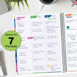 2026-2027 Excello Brands Weekly/Monthly Academic Year Teacher Planner, 8-1/2