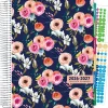 2026-2027 Excello Brands Weekly/Monthly Academic Year Deluxe Teacher Planner, 8-1/2" x 11", Small Navy Floral, August To July, Total Qty 1