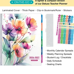 2026-2027 Excello Brands Weekly/Monthly Academic Year Teacher Planner, 8-1/2