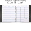 2026-2027 Excello Brands 8.5" x 11" Academic Year Executive Appointment Planner, Weekly/Monthly, 12 Month, Black