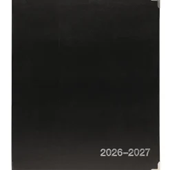 2026-2027 Excello Brands 8.5" x 11" Academic Year Executive Appointment Planner, Weekly/Monthly, 12 Month, Black
