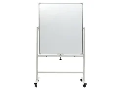 Excello Double-Sided Mobile Magnetic Dry-Erase Whiteboard On Wheels, Steel, 36