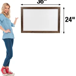 Excello Global Products Magnetic Dry-Erase Whiteboard, Steel, 24