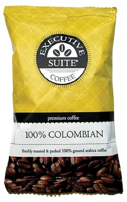 Executive SuiteĀ® Coffee Single-Serve Coffee Packets, 100% Colombian, Carton Of 42