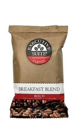 Executive Suite® Coffee Single-Serve Coffee Packets, Bold Roast, Breakfast Blend, 1.5 Oz, Carton Of 42