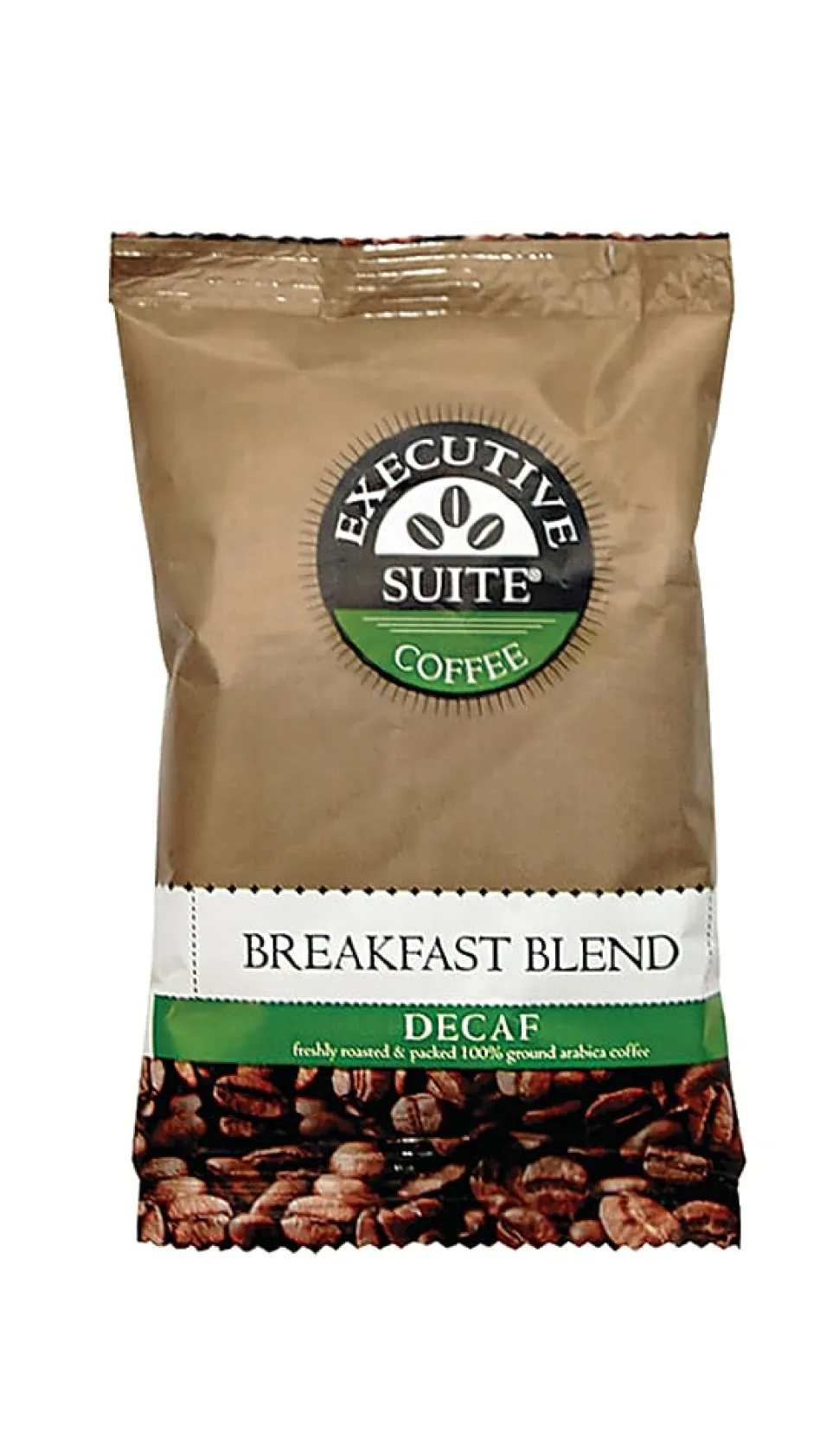 Executive Suite® Coffee Single-Serve Coffee Packets, Decaffeinated, Breakfast Blend, Carton Of 42
