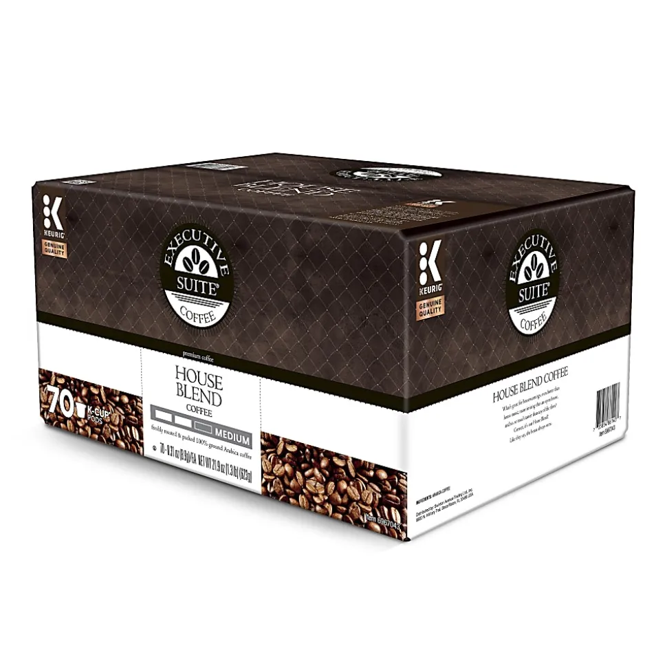 Executive Suite® Coffee Single-Serve Coffee K-Cup® Pods, House Blend, Carton Of 70
