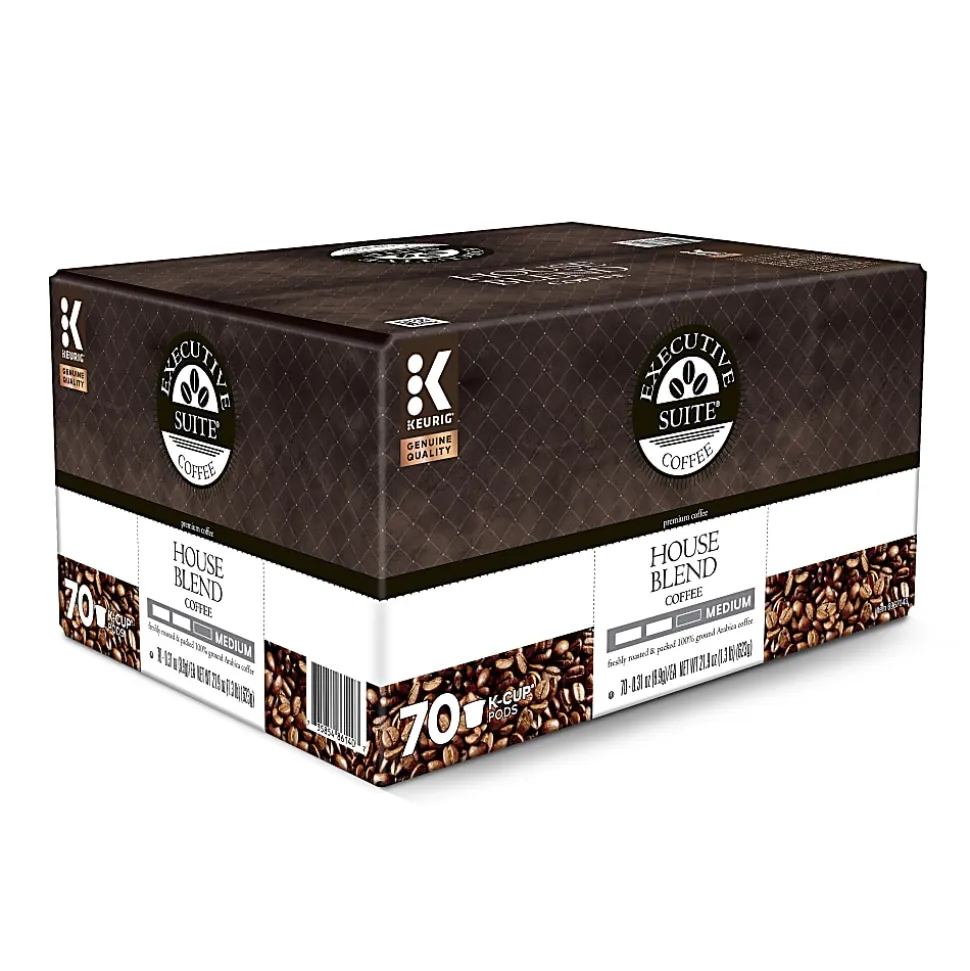 Executive Suite® Coffee Single-Serve Coffee K-Cup® Pods, House Blend, Carton Of 70