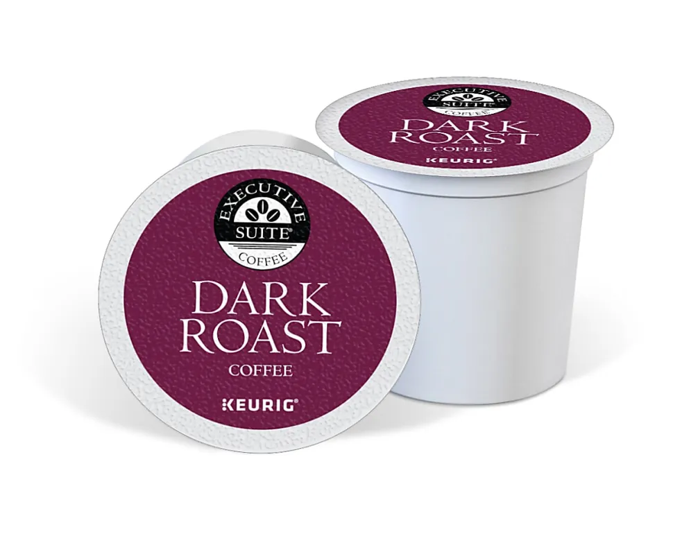 Executive Suite® Coffee Single-Serve Coffee K-Cup® Pods, Dark Roast, Carton Of 70