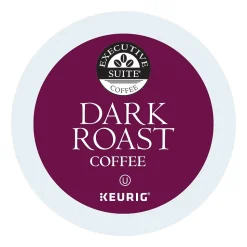Executive Suite® Coffee Single-Serve Coffee K-Cup® Pods, Dark Roast, Carton Of 70