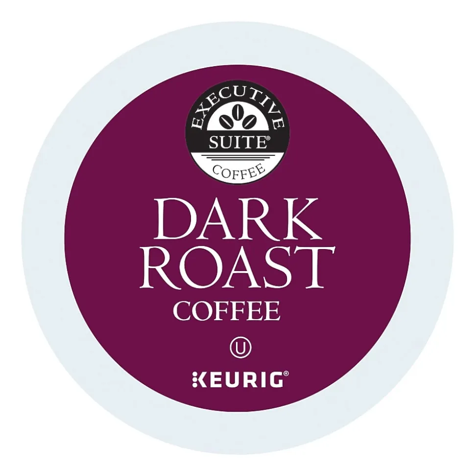Executive Suite® Coffee Single-Serve Coffee K-Cup® Pods, Dark Roast, Carton Of 70