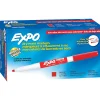 EXPO® Low-Odor Dry-Erase Markers, Fine Point, Red, Pack Of 12