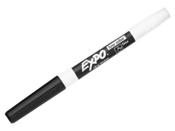 EXPO® Low-Odor Dry-Erase Markers, Fine Point, Black, Pack Of 4