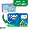 EXPO® Low-Odor Dry-Erase Marker, Chisel Point, Green, Pack of 12