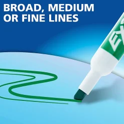 EXPO® Low-Odor Dry-Erase Marker, Chisel Point, Green, Pack of 12