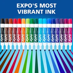 EXPO® Low-Odor Dry-Erase Marker, Chisel Point, Green, Pack of 12