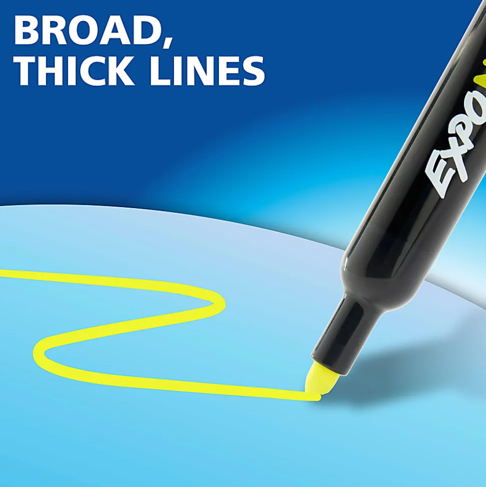 EXPO® Neon Dry-Erase Markers, Assorted, Pack Of 5