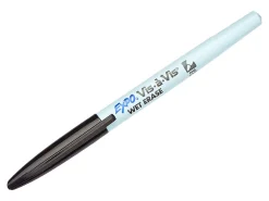 EXPO® Wet-Erase Ultra Fine-Tip Markers, Black, Box Of 12