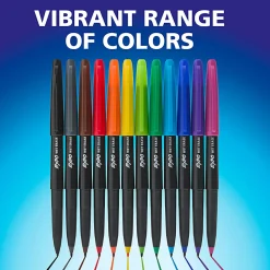 EXPO® Wet-Erase Ultra Fine-Tip Markers, Black, Box Of 12
