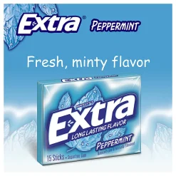 Extra® Sugar-Free Peppermint Gum, 0.095 Oz
