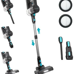 EyeVac Reach Cordless Stick Vacuum, Black, Total Qty 1