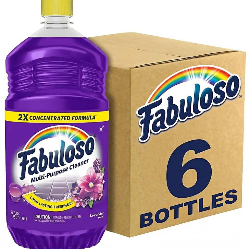 Fabuloso All-Purpose Cleaner, 56 Oz, Lavender Scent, Total Qty 6
