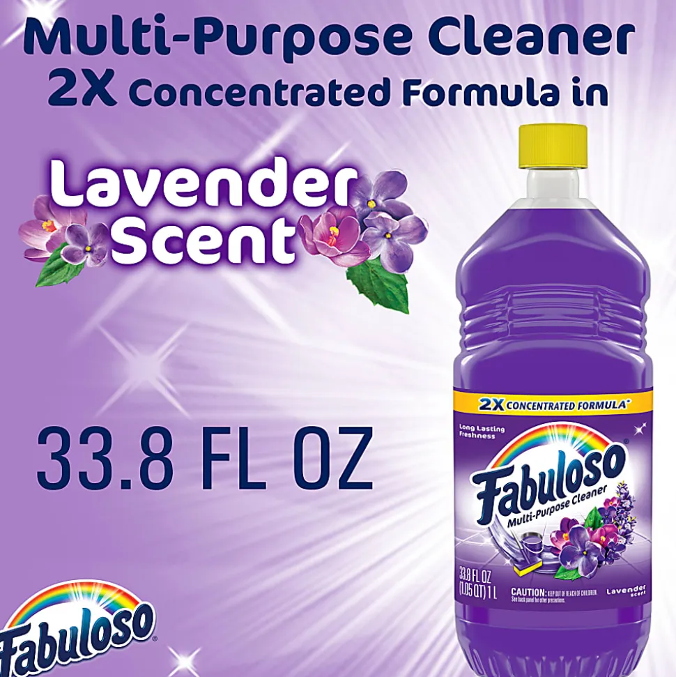 Fabuloso® All-Purpose Cleaner, Lavender Scent, 33.8 Oz Bottle